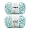 Bernat Baby Blanket Blue Green Yarn 2 Pack of 300g/10.5oz Polyester 6 Super Bulky 220