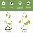 thumbnail image 5 of Goofa Hunting Frog Pattern Small Dog Sweater Hoodies Pet Grey Hooded Soft Fleece Sweatshirts with Pocket Fall Winter Puppy Cat Sweaters Warm Clothes-Small, 5 of 8