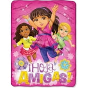 Nickelodeons Dora and Friends, Girl Magic 46x 60 Micro Raschel Throw