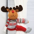 thumbnail image 3 of Toystoory Cortina de ventana de Navidad de dibujos animados, hebilla portátil con temática de Navidad, lavable, reutilizable, parasol para el hogar, Kits de decoración para fiestas Animal Toystoory HA069199-03, 3 of 6