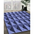thumbnail image 3 of Ahgly Company Machine Washable Indoor Rectangle Transitional Sky Blue Area Rugs, 8' x 12', 3 of 7