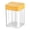Yellow, variant on Multi Compartment Slide Open Condiment Holder Clear Plastic Kitchen Storage Container Space Efficient Seasoning Dispenser