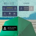 thumbnail image 3 of BELLEZE 9 Foot Tilt Umbrella Crank to Open Fade Resistant Outdoor Patio Umbrella Anti UV Sun Shade Lawn Tilt, 3 of 7