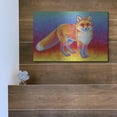 thumbnail image 5 of Luxe Metal Art 'Rainbow Red Fox' by Rebecca Wang Art, Metal Wall Art, 16"x12", 5 of 9