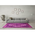 thumbnail image 3 of Ahgly Company Indoor Square Persian Pink Traditional Area Rugs, 5' Square, 3 of 4