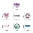 thumbnail image 3 of Set de broches esmaltados de aleación con cita romántica para mujer, 3 of 3