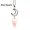 Rose Quartz, variant on Natural Crystal Moon Hexagonal Pyramid Necklace Pendant Chakra Pendulum Reiki-Watermelon Red