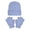 Light Blue, variant on Toddler Boy Hat Girl Winter Knit Beanie and Gloves Set â Solid Color Lined Thermal Cap with Matching Mittens, Basic Warm Essentials for 2-8 Years Kids Daily