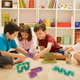 thumbnail image 3 of 3 Pack 24 Links Wacky Tracks Snap and Click Fidget Toys, Finger Sensory Toys, Snake Puzzles for Stress Relief, Party Bag Fillers, Party Favours, Random Color, 3 of 7