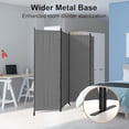 thumbnail image 3 of 4 Panel 88" W Portable Room Dividers and Folding Privacy Screens Portable Wall for Office,Grey, 3 of 7