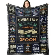 Chemistry Gifts Blanket, Chemistry Teacher Gifts, Gifts for Chemistry Lovers, Chemistry Gifts for Adults/Students, Science Teacher Gifts, Chemist Birthday Gift Blankets 60"X50"