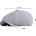 thumbnail image 2 of CoCopeaunts Newsboy Hats for Men Solid Plain Flat Cap Vintage Artist Painter Ivy Hat Octagonal Newsboy Cap Retro Beret Hat, 2 of 7