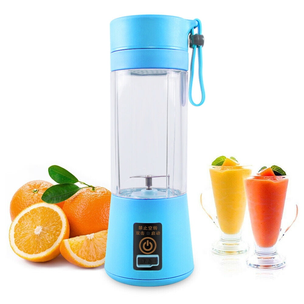Personal Blender for Shakes and Smoothies White Portable Blender USB Rechargeable with Safety Hidden 3D Six Blades 126W Mini Juice Mixer with 12 OZ Tritan BPA Free Cups for Travel Office Gym Sports