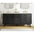thumbnail image 3 of Avanity ADELE-VS73-BK Adele 72" Free Standing Double Basin Vanity Set - Black, 3 of 7