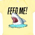 thumbnail image 4 of Inktastic Feed Me with Shark Head Boys or Girls Baby Bodysuit, 4 of 5