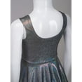 thumbnail image 5 of Alvivi Kids Girls Shimmer Metallic Ballet Dance Dress Summer Sleeveless Pleated Sundress Black 5-6, 5 of 6