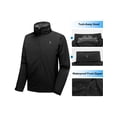 thumbnail image 4 of Men's Waterproof Rain Jacket, Lightweight Rain Coat, Raincoat with Hood for Golf Hiking (Black XL), 4 of 7