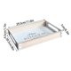 thumbnail image 3 of Wooden Serving Tray With Metal Handles Kitchen Decorative Tray For Coffee Table, 3 of 6