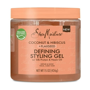 Shea Moisture Coconut and Hibiscus Flaxseed Defining Styling Gel, 15 Oz