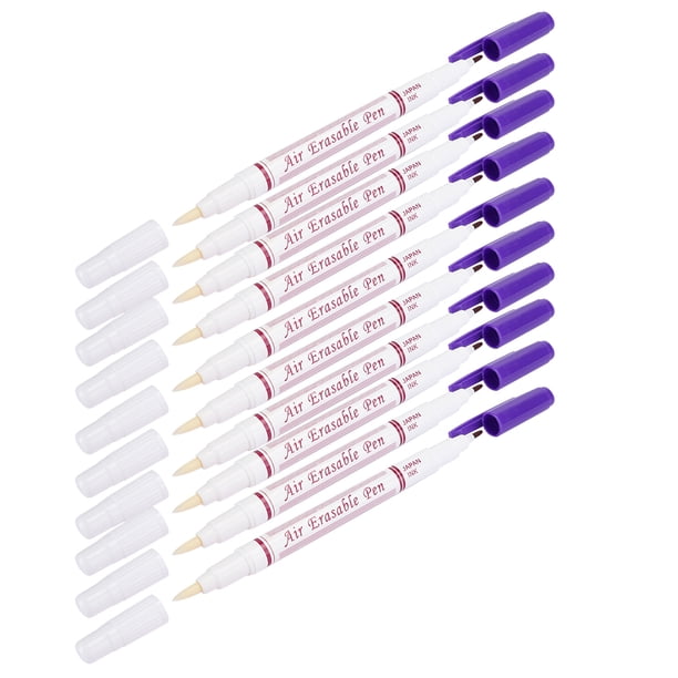 Marcadores de Tela, 10 piezas Bolígrafo Borrable Con Agua de Doble Cabezal Marcador de Tela Accesorios Para Herramientas de Sastrería Marcador de Tela Soluble en Agua 15,2 cm/6