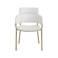 thumbnail image 5 of Meridian Furniture Yara Cream Vegan Leather Dining Chair (Set of 2), 5 of 6