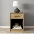 thumbnail image 3 of (2 pack) Mainstays Ardent Nightstand with 1 Drawer, Euro Oak, 3 of 18