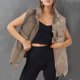 thumbnail image 2 of Gibobby Chalecos de mujer, Outwear Chaleco para mujer, ligero con bolsillos con cierre Qiulted acolchado, cuello alto, bolsillos acolchados con cierre, chaleco acolchado(Caqui,M), 2 of 5