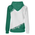 thumbnail image 5 of Fshinging Christmas Snowman Women Hoodie Cute Cartoon Graphic Long Sleeve Festive Pullover Sweatshirt Green S, 5 of 5