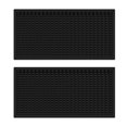 thumbnail image 1 of 2 alfombrillas de silicona para barra, escurridoras, de secado rápido, versátiles, para encimeras, cafeterías, camping, granjas y cocteles. Negro, 1 of 9