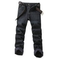 thumbnail image 3 of Lined Jeans for Men 2025 Winter Loose Warm Stretchy Denim Pants with Pockets Casual Trousers, 3 of 6