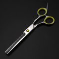 thumbnail image 3 of Tijeras profesionales para cortar el cabello de 15 cm (6 pulgadas), fabricadas en acero japonés 440C, afiladas como navajas, ergonómicas, para peluquería y barbería., 3 of 5
