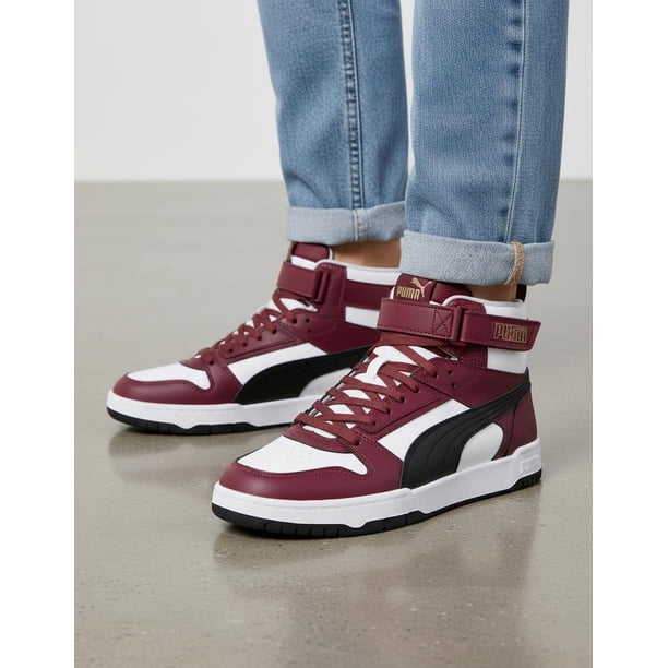 Tenis Puma Hombre Rbd Game Blanco Bordo Casual cafe 9.5 MX