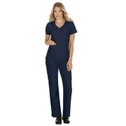 Koi Becca V Neck Scrub Top, Navy, L