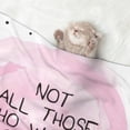 thumbnail image 2 of Naloa Not All Those Who Wander Are Lost Dog Blanket, 3 Sizes Cat Blanket for Indoor Cats Large Medium Small Dog Gifts-Large, 2 of 8