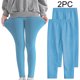 thumbnail image 1 of Odeerbi 3-12 Años Niñas 2 Pcs Leggings Mallas Elásticas Lycra Pantalones de Comodidad Suavidad Transpirable Pantimedias, 1 of 9