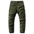 thumbnail image 2 of Cathalem Men's Cargo Shorts Elastic Drawstring Waist Lightweight Summer Beach Pants,Green 31, 2 of 3