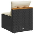 thumbnail image 6 of vidaXL Patio Sofas Armless with Cushions 2 pcs Beige Poly Rattan, 6 of 31