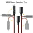 thumbnail image 6 of Gadpow 1 to 4 Car Cigarette Lighter Splitter Adapter,12V/24V 4-Way Splitter, 12 inch Extension Cord Cable 16AWG with 15A Fuse, 6 of 8