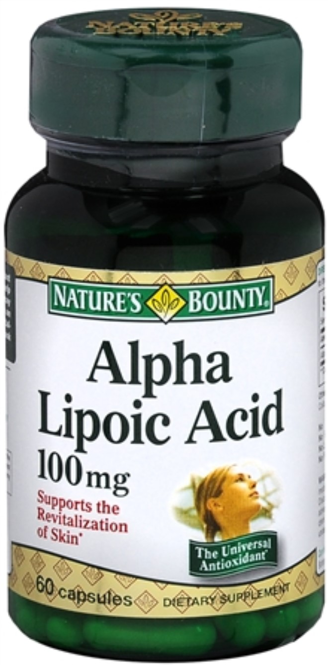 Nature's Bounty Alpha Lipoic Acid 100 mg Capsules 60 Capsules (Pack of