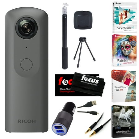 Ricoh THETA V 360 4K Spherical VR Camera with Video Editing Software (Best 4k 360 Camera)
