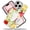 Pressed Real Dried Flower Fruit White, variant on Case for iPhone 13 & 14, Compatible with MagSafe, Koi Fish for Women Girls Slim Cute Hard Back Shockproof Phone Case for iPhone 13 & 14, White