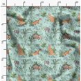 thumbnail image 2 of Soimoi Green Poly Georgette Fabric Animals Jungle Print Fabric by the Yard 52 Inch Wide, 2 of 6