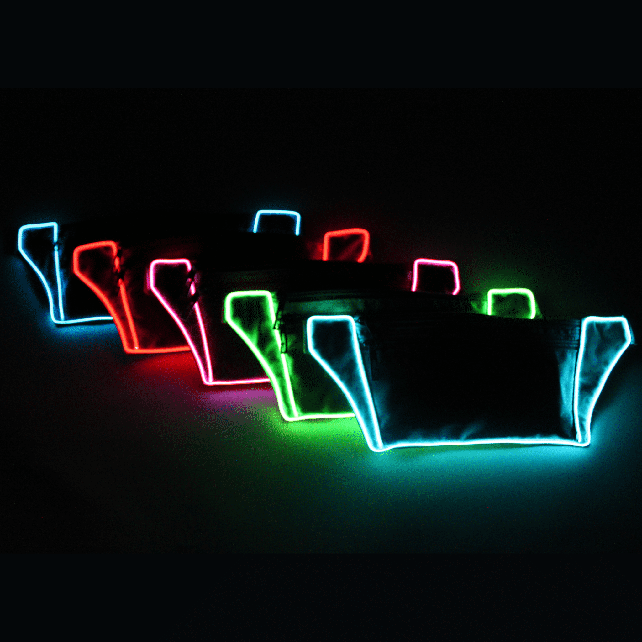 Light Up Green Fanny Pack