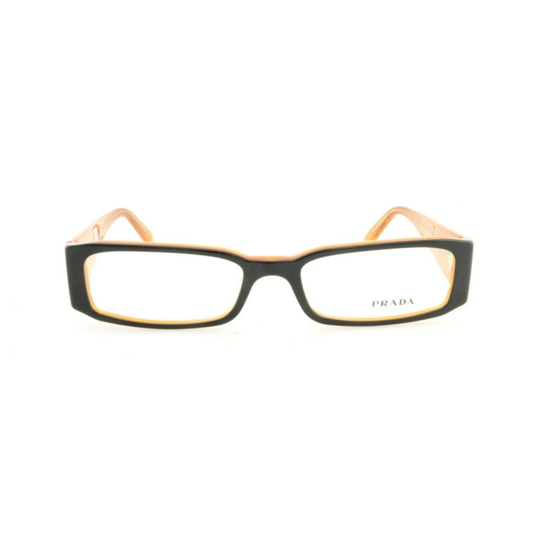 Eyeglasses Prada PR 10 FV 2BX1O1 Top Black On Orange Walmart