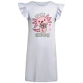 thumbnail image 7 of dELiA*s Girls Nightgowns Ruffle Trim Short Sleeve Pajama Sleep Dress with Hair Scrunchie 2 Pack, 7 of 7
