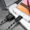 thumbnail image 4 of Cable USB Tipo C Cargador Cable Carga Cable Tipo C Cable De Teléfono Datos Sync Nylon Reemplazo Trenzado Para Negro, 4 of 6