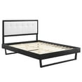 thumbnail image 3 of Modway Willow Full Wood Platform Bed with Angular Frame in Black/White, 3 of 8
