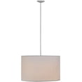 thumbnail image 7 of Meyda 145853 36 in. Cilindro White Textrene Pendant, White 62 Hardbacked Nickel, 7 of 7