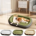 thumbnail image 1 of Xihbxyly Cama para Perros, Cómoda Forma Ovalada, Funda Extraíble y Lavable, Base Impermeable y Antideslizante, Amplio Espacio para Perros Pequeños y Medianos, Cojín Suave y Grueso, Tamaño 45 X 35 X 5, 1 of 7