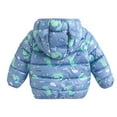 thumbnail image 3 of Toddler Baby Girl Boy Hooded Cartoon Snowsuit Light Puffer Jacket Winter Coat 1-6T, 3 of 7